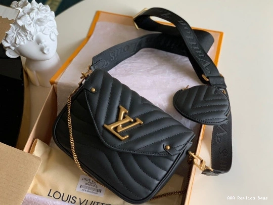 Aaa replica bags VUITTON POCHETTE NEW WAVE LOUIS MULTI 0803